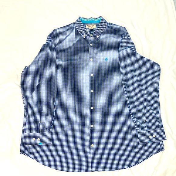 Original Penguin Gingham L/S Big & Tall Shirt - Picture 1 of 2